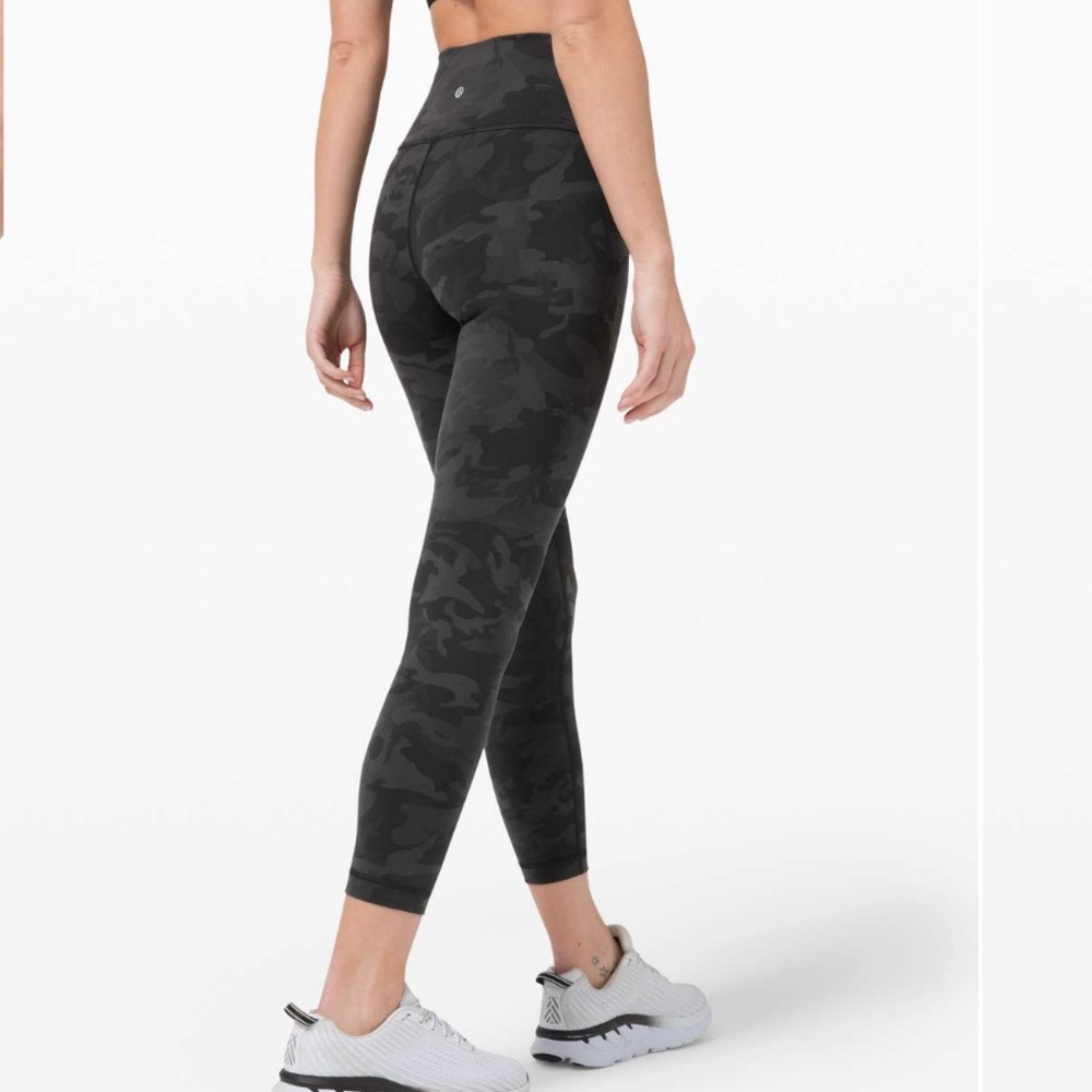 Lululemon 4 Wunder Under HR Tight 25" Full-On Luon Incognito Camo Multi Grey - Picture 8 of 9